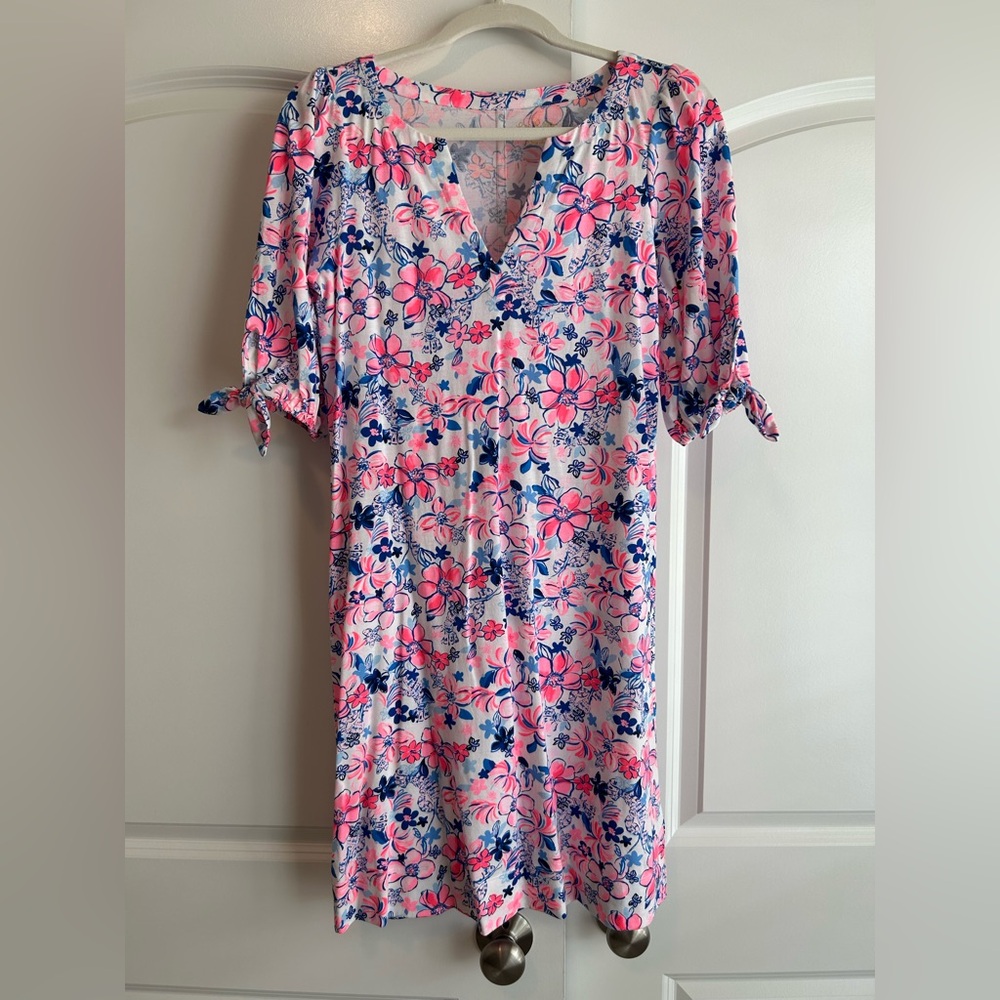 Floral V-Neck Women's Dress